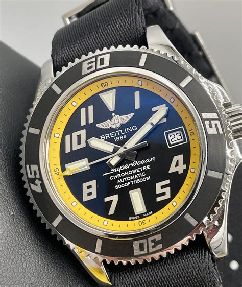 breitling emergency yellow|breitling yellow superocean.